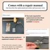 2Pcs Universal Lighter Replacement Repair Kit Cam with Instructions