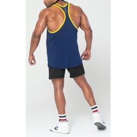 Project Titan Men's Bodybuilding Stringer Tank Top Sleeveless Gym Shirts Navy