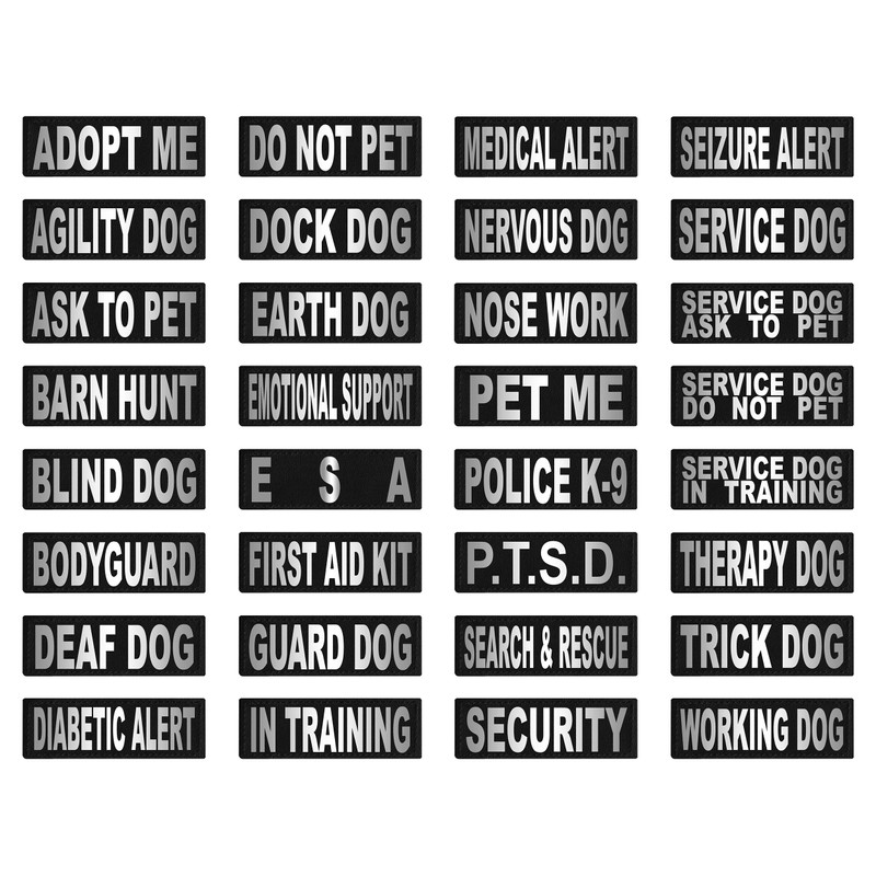 Dogline Emotional Support Vest Patches – Removable Emotional Support Patch