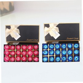 OHPHCALL Flower Soap Mothers Day Present Soap Flower Box Creative for Mom or Girlfriend