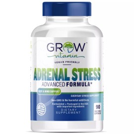 grow vitamin BERG LIKE Adrenal & Cortisol Support Supplement -Natural Stress & Anxiety 90 cap