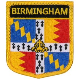 Birmingham (Shield) Embroidered Patch 6cm X 7cm