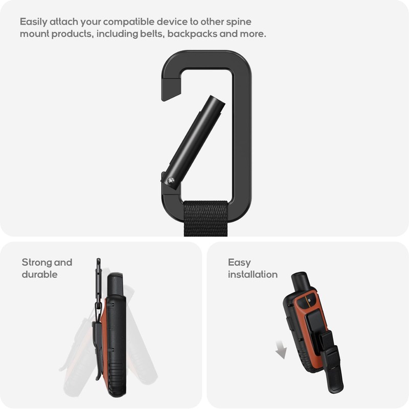 TUSITA Carabiner Clip Accessory Compatible with Garmin Handhelds - GPS