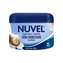 Nuvel Crema Corporal para Piel Extra Seca con Manteca de Karité – Hidratación Profunda y Nutrición Intensa | Crema Humectante Reparadora para Cuerpo, Manos y Codos | Tarro 600g