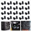 100 Pcs M5 x10 Computer Cooling Fan Mount Screws Black