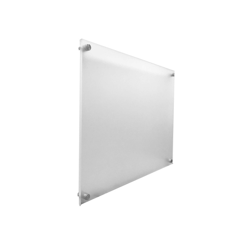 RY DISPLAY 8.5x11 Floating Acrylic Picture Frame with Chrome Standoff