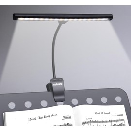 Vshinic Clip On Music Stand Light,18LED Rechargeable Piano Light, Orchestra Light 3 Colors & 2 Levels Brightness Settings,Perfect for Piano, Keyboard,Orchestra,DJ,Craft and Reading