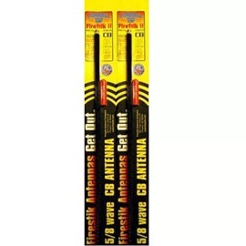Firestik LOT OF 2 Firestik II FS4-B 5/8 Wave 900W TUNABLE TIP CB Radio Antenna (BLACK)