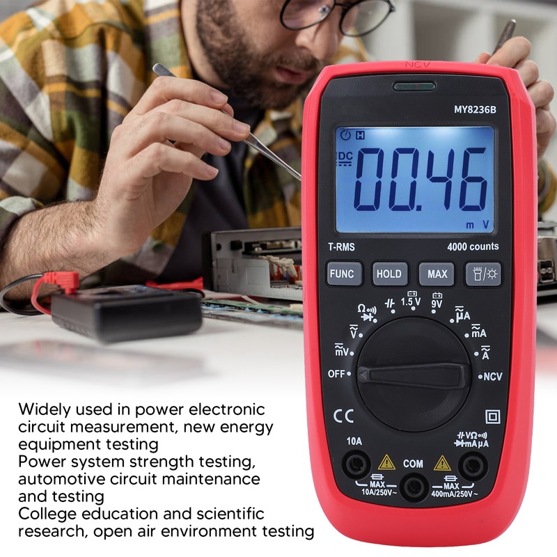 Digital Multimeter Tester Electrical Voltmeter Volt Multi Meter 4000 Counts