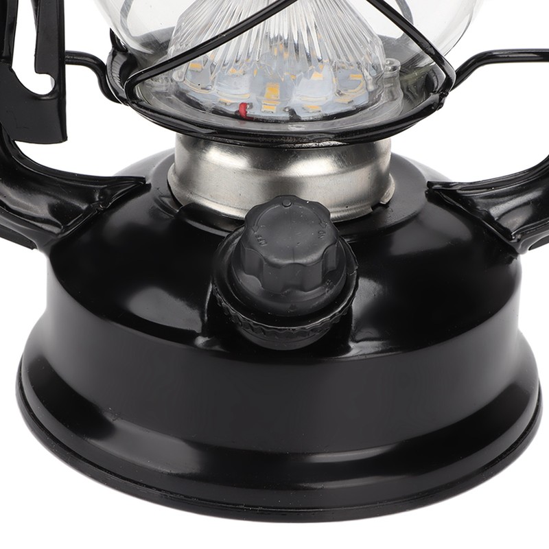 Vintage Camping Lantern 24h Battery Life USB Charging Detachable Lampshade