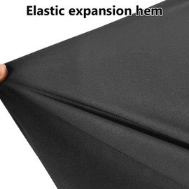 BIHEE Indoor Motorcycle Cover Soft Stretch Motorbike Cover Dustproof Indoor Cover for Universal Motorcycle Motorbike, Black, 295x109X140 cm, XXXL