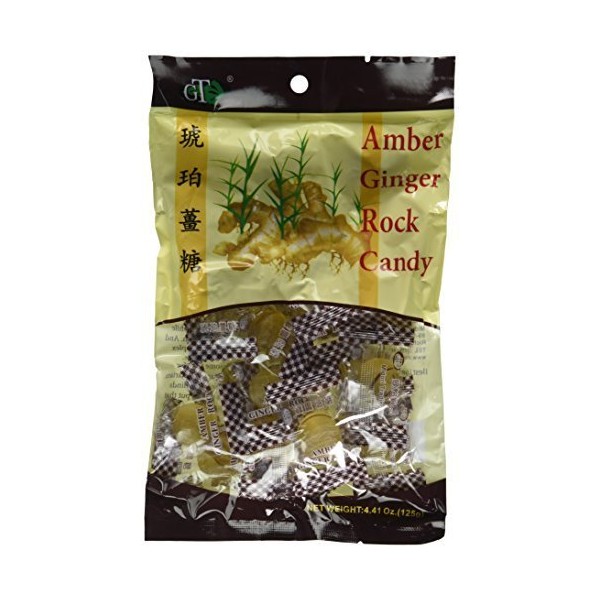 Gt-Amber Ginger Candy (Hard) (10 Pack 4.41oz) total 44.1 oz by Amber