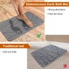 JUERLEN 2 Pack Diatomaceous Earth Shower Mat, Stone Bath Mat,