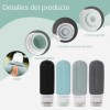 Botellas De Kit De Viaje Portátiles Contenedores Silicona