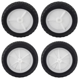CheeMuii 4 Pcs 7 Inch Lawn Mower Wheels 7" General Wheels Replace for Oregon 72-107 Compatible with Craftsman/AYP/MTD Push Lawnmower, Hand Truck, BBQ Grill Wheel 9611, etc