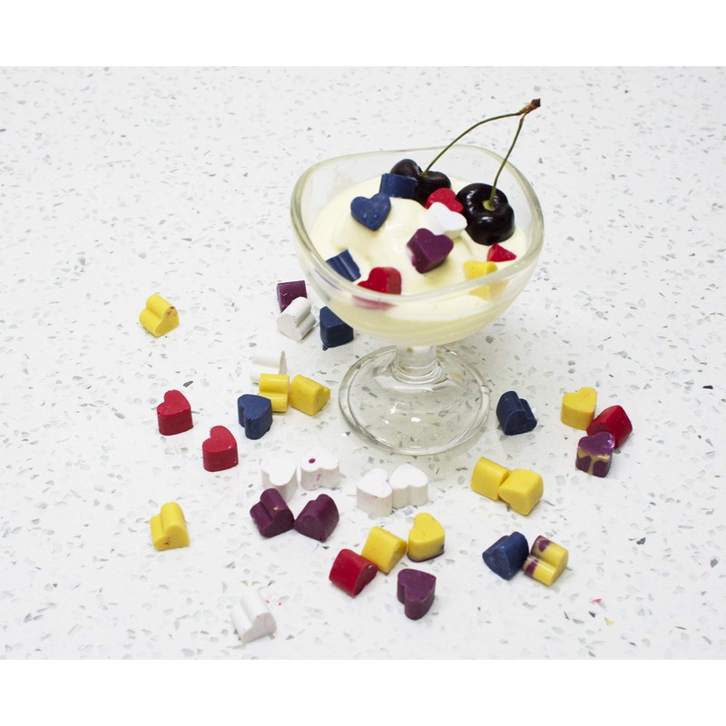 Cherion Silicone Heart Chocolate Mold, 2-Pack Mini Ice Cube Candy