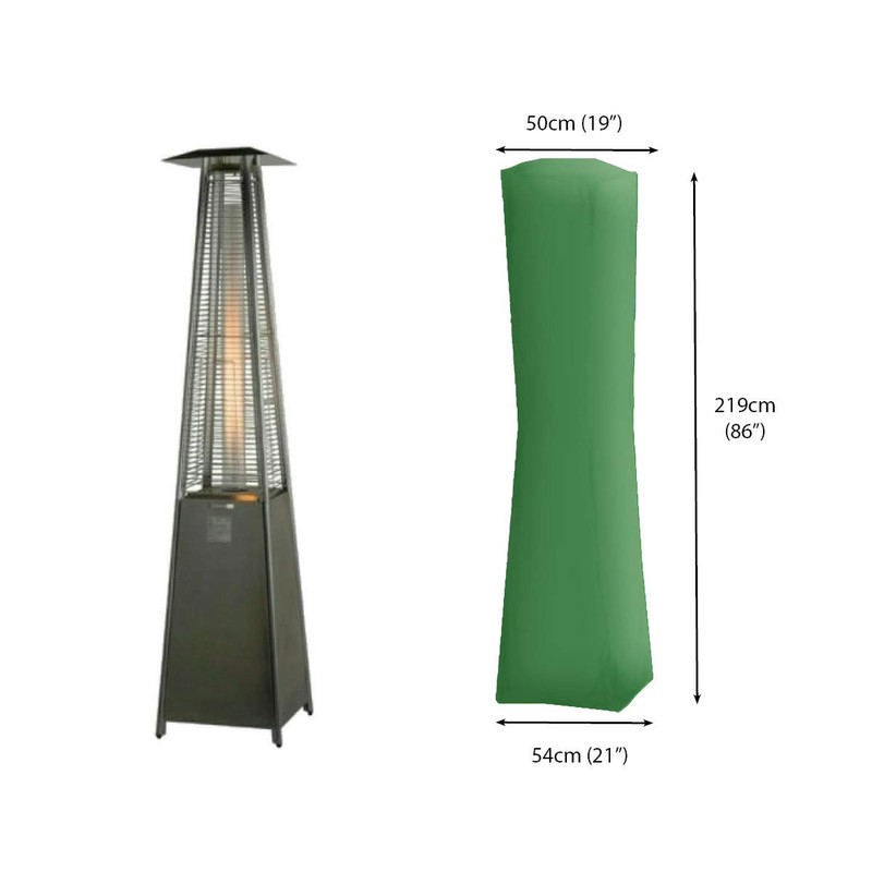 Bosmere P546 Protector Plus, Tall Square Heater Green/Black Reversible Cover