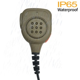 stdgove 6 Pin Speaker Microphone IP65 Waterproof Shoulder Mic 3.5 Jack for Motorola Ailunce dmr Ham Radio ha1g hd1 hd-1 gp328plus ex500 for Retivise nr30 rt29 rt29d rb47 rt89 rb23 rt68 (Black)