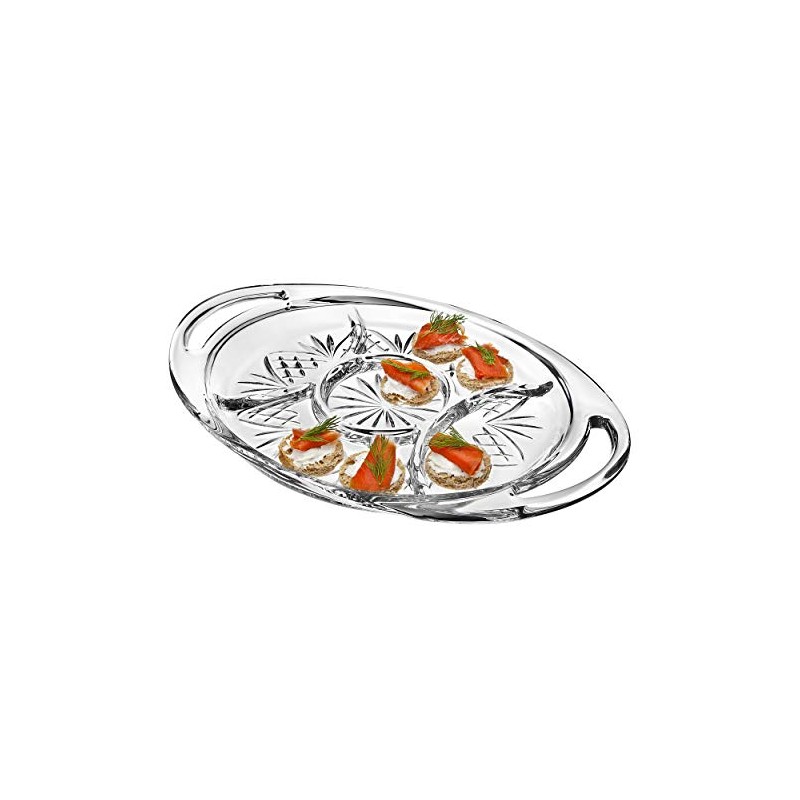 Godinger Dublin Serving Tray, Serving Platter, Appetizer Platter, Pastry Tray