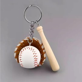 Llavero Beisbol 3 En 1 Bat, Guante Y Pelota Baseball