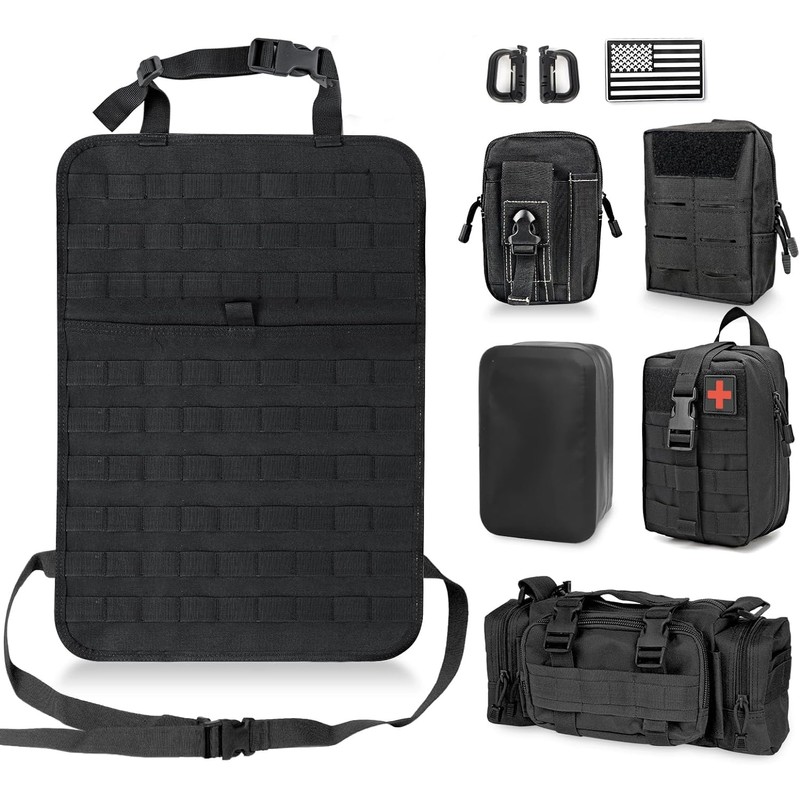 Z8 Tactical Seat Back Organizer, Universal Car Seat Back Cover