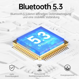 Leowin Bluetooth Kopfhörer, in Ear Kopfhörer Bluetooth, Kopfhörer Kabellos Bluetooth 5.3 mit 4 Mikofonen für klare Anrufe, ENC ANC Noise Cancelling und Transparenter Modus,40 Std. Akkulaufzeit