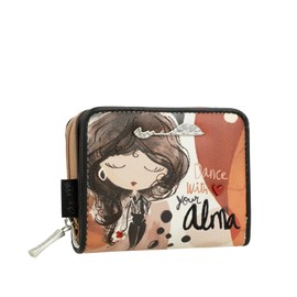 Anekke Alma Small RFID Wallet, Practical and Secure, Coin and Card Pockets, Dimensions: 10 x 9 x 2 cm, Women's Accessories, Multi-Colour, multicoloured, Casual