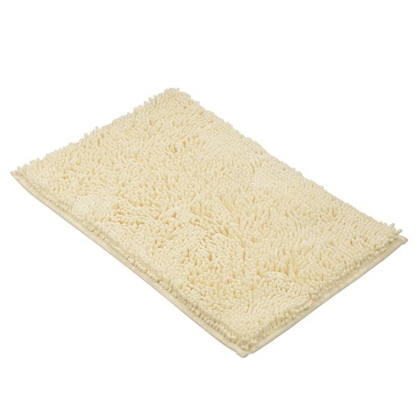 LuxUrux Bath Mat-Extra-Soft Plush Bath Shower Bathroom Rug, 1'' Chenille