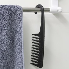 Hanging Perm Hair Comb Drying Comb Salon Comb Black 7ea