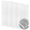 Pushglossy 4 Pack 22.5" x 46.5"x0.11" Fluorescent Light Cover Clear