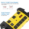 CCCEI Heavy Duty Power Strip with USB, Workshop 8 Outlet