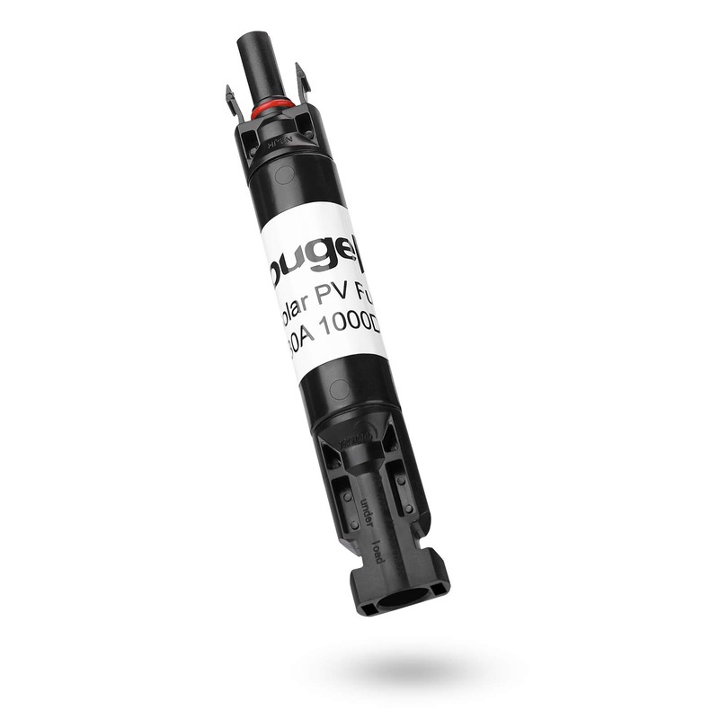 BougeRV 30A Solar Fuse Holder Inline, PV Inline Fuse Holder