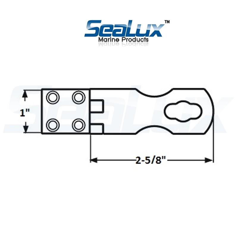 SeaLux Marine Stainless Steel Safety Swivel Hasp and Staple