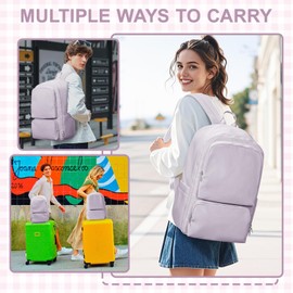 Cabin Bags for Travel Underseat Carry-ons Bag for Women Hand Luggage Bag Men Travel Backpack Cabin Size Fit 14 inch Laptop backpack S6- Purple