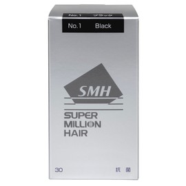 Super Million Hair 1.1 oz (30 g) Approx. 75 Doses (Black, 3.4 fl oz (100 ml) Set of 2