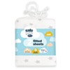 Silentnight Safe Nights Cot Size Fitted Sheets Set 100% Jersey
