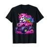 Unicorn Riding Monster Truck T-Shirt