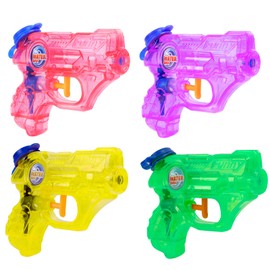JDSTY Mini Water Gun for Kids 4 Pack Squirt Guns Mini Water Pistol Small Water Blaster Toys for Outdoor Beach Swimming Pool Game Summer Party Favor