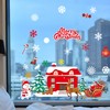 Dozesheep Christmas Window Clings Stickers, Xmas Snowflake Sticker, Santa Claus
