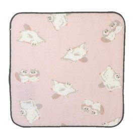 [Mini Towel] Gauze Towel/Momonga Pink Friends Hill, One-sided Gauze Handkerchief Towel, Cute Goods, Mail Order