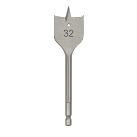 JD Brands Spade Drill Bits Set or Singles, Sizes 18mm, 20mm, 25mm, 32mm, For Softwood and Hardwood, Durable Steel, DIY and Trade Use (32mm)