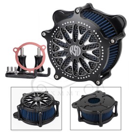 Unbranded Contrast Cut Air Cleaner Intake Filter Kit For Harley Softail FLSTF FLHTC Trike