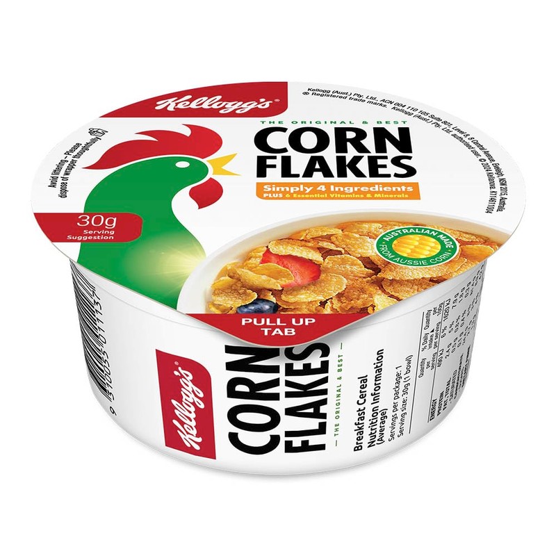 Kellogg's Corn Flakes Travel Bowl 30 g (Pack of 6)