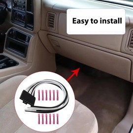 7-Wire Blower Motor Harness/Pigtail Repair Kit for G-MC P3500 1995,Replaces for G-M Part# PT2485, PT2195, 645-702, 805, 84645, 12125635, 88953358 by Icelily