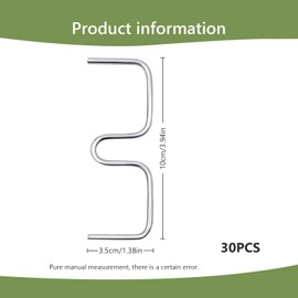 Pack of 30 Branch Separators for Fruit Trees, M Shaped Fruit Tree Branch Clip 10 cm Branch Puller Branch Separator for Fruit Trees, Branch Bending Tool for Shaping Fruit Tree Branches