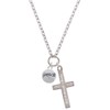 Delight Jewelry Silvertone Peace with AB Crystal and Dove -