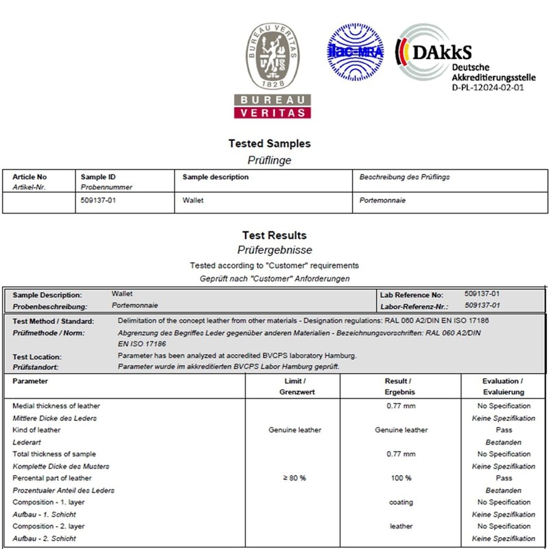 LINDENMANN Men's Leather Wallet, brown