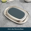 Metal Spoon Rest with Non-slip Silicone Pad for Stove Top