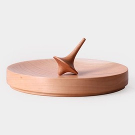 Precision Spinning Top with Base–Premium Performance Top Spinner for Desktop–Wooden Spin Tops for Office–Handmade Fingertip Spinning Top with Minimal Design–Concentration Boosting Design(1 Set)