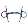 EXTREME Full Cheek RAINBOW Jointed HORSE BIT S/Steel Eggbut Snaffle